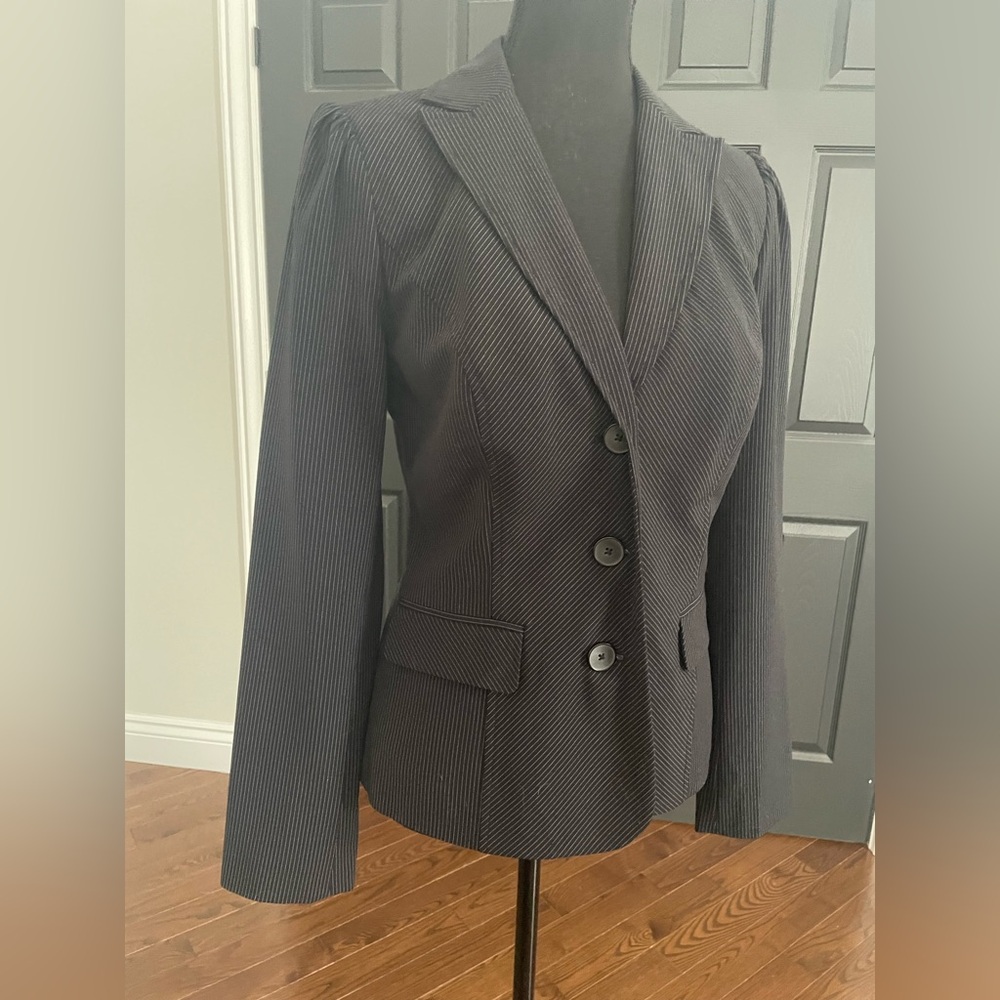 Apt.9 / EUC Vintage Style Blazer Double Breasted Puff Sleeves Sz 6